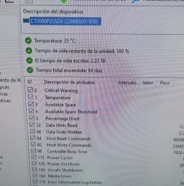 Vendo o cambio por ssd y vuelto m.2 de 2tb con 84 días de uso - Img 96668874