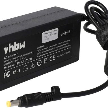 Cargador de red vhbw de 50 W (18,5 V/2,7 A) para HP 4410t, HP 550, HP 620, HP 625 53274327 - Img 114700984