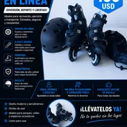 Patines lineales con sus aditamentos - Img 56174888