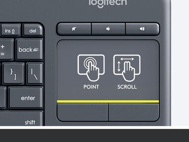 Teclado y Touch Logitech K400 Plus Touch inalámbrico. NUEVO EN SU CAJA. - Img main-image-44946489