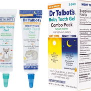 Gel dental para bebés de 3 a 24 meses: Dr. Talbot's Tooth Gel Combo Pack está cuidadosamente formulado para uso diurno y - Img 56929500
