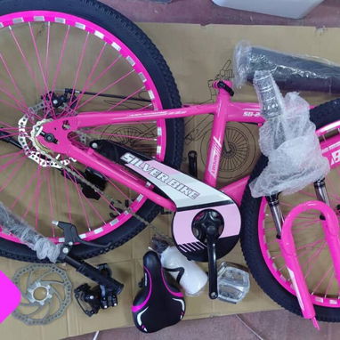 Bicicletas medida24 con frenos de disco,amortiguacion delantera y llantas semipiramides varios colores nuevas en su caja - Img 121068158