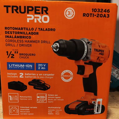⚡ TALADRO DE IMPACTO INALÁMBRICO TRUPER PRO - 2/2