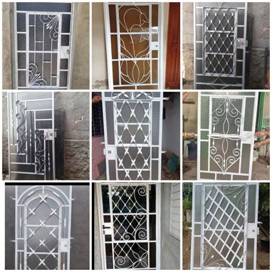 Puertas y ventanas de angulares, con cristales, transporte incluído - 10/10