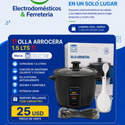 Olla Arrocera 1.5 lts Blancas, Negras - Img 49868596