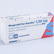 Bisoprolol (1.25 mg) Caja de 20 tabletas - Img 56838152