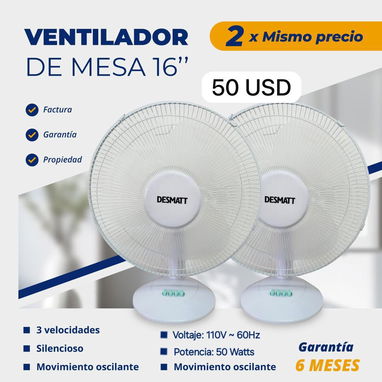 Ventiladores de pared, mesa y pedestal. - Img 102311515