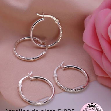 Argollas de Plata S925. LM joyería. El precio varía según el modelo - Img 118866935
