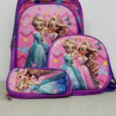 Mochilas con merendero y cartuchera para niñas y niños - Img 123282580