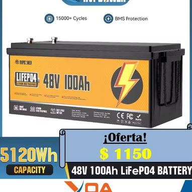 Oferta de baterías lifepo4 51.2v 100ah y 48v100ah - 2/2