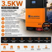 Inversor Solar Eco-Worthy 3500W 3.5kW 110V Monofásico MPPT 48V | Nuevo y Original - Img 57213587