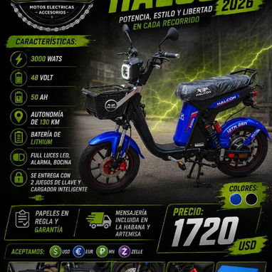 Moto eléctrica, moto de combustión, bicimoto, patineta eléctrica, triciclo, carro eléctrico, bicicleta eléctrica - Img 122787645