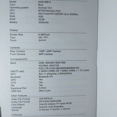 Celular GDM nuevo en su caja - Img 118269485