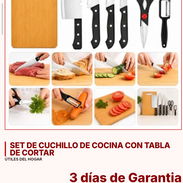 SET DE CUCHILLO DE COCINA CON TABLA DE CORTAR ÚTILES DEL HOGAR - Img 56907219