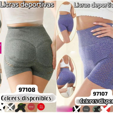 Ropa deportiva. Gimnasio. Top 3usd c/u. Licras cortas sin bolsillos 2.50usd/  licras cortas bolsillo 3usd/ largas 4usd - 6/7