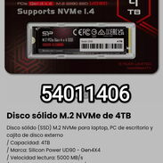 !!Disco sólido M.2 NVMe de 4TB/ Nuevo sellado (SSD) M.2 NVMe para laptop, PC de escritorio y cajita de disco externo!! - Img 45601238
