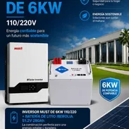 INVERSOR MUST DE 6KW 110/220V + BATERÍA DE LITIO IBEROLIA 51.2V 280Ah - 14.3 KWH ,A 4700 USD. - Img 56450023