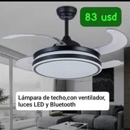 Lámpara de techo con ventilador, luces led y Bluetooth - Img 57684575