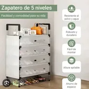 Zapateras de 5 niveles antipolvo - Img 57045069
