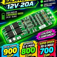 Placa BMS 3S balanceado 12V 20 Amperes, ANGSHENGDA – Protección Inteligente para Baterías de Litio 18650 - Img 57424774