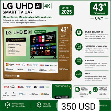 Smart TV de varias marcas y pulgadas - 8/10