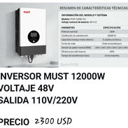 Inversor Must 12000w 110/220v. 2300 usd - Img 55485163