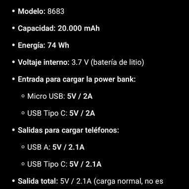 Vendo cargador portátil - Img 127854368