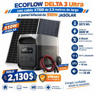 ECOFLOW DELTA 3 Ultra + PANEL BIFACIAL JASOLAR 510W + CABLE ECOFLOW XT60i 2.5M - Img 57699350