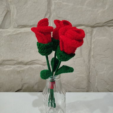 Ramos de flores artificiales tejidas a crochet - Img 120238004