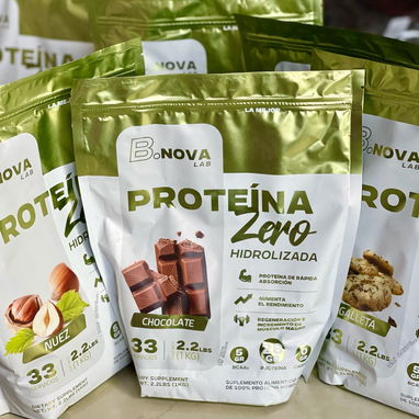 Proteina 100%  WHEY Protein ZERO Hidrolizada 1kg 33 servicios - Img 40242040