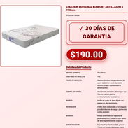 Colchon Konfort Antillas Personal 90x190cm 4 Asas Laterales Envio VPT-0197 - Img 57971941