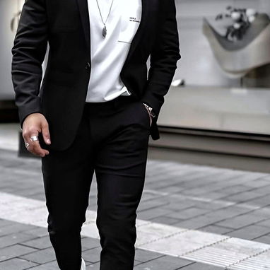 Blazer Sport para Hombre, pantalón de vestir, Enguatadas Cuello alto, Camisas 52465450 - 2/10