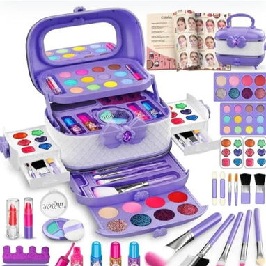 Maletas de maquillaje real no toxico para niñas - 9/10