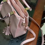 cartera rosa palo con asa corta y larga - Img 54898573
