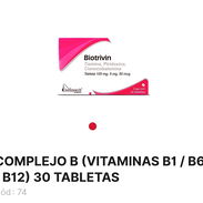 Biotrivin Complejo B Tabletas Tribedoce - Img 52675980