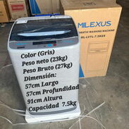 Lavadora 7.5 kgs Automática Milexus - Img 45486761