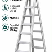 Escalera de aluminio 150 kg - Img 58250433