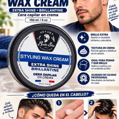 Cera de cabello de brillo y mate - 3/4