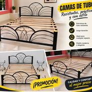 CAMAS DE TUBOS, DISEÑO MODERNO, FUNCIONAL, Y COMODIDAD PARA TÚ HOGAR. SUPER PRECIOS. - Img 57761821