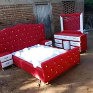 Venta de camas, muebles, espejos y colchones para más información al WhatsApp 05 5050742 - Img 55522916