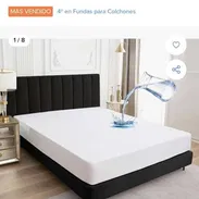 Forros impermeable para colchon, colores blanco y azul oscuro - Img 52380652