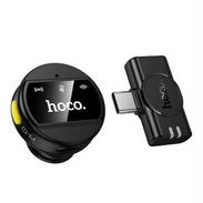 Micrófono Inalámbrico L21* El micrófono inalámbrico magnético y de clip Hoco L21 Charm con conector tipo lightning en ne - Img 57023042