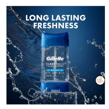 Gillette Clear Gel – Desodorante Antitranspirante para Hombre | 72 Horas - 7/7