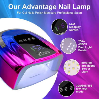 Lámpara recargable para uñas - 3/8