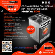 🥘 HIBRIDA 🥘 COCINA EON 2 ESTUFAS GAS + 2 ELECTRICAS - HORNO ELECTRICO. MENSAJERÍA GRATIS CON FACTURA. TL 54833699 - Img 54783579
