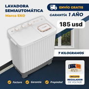 ¡LAVADORA EKO 7KG A SOLO 185 USD! Incluye regulador de voltaje + Envío GRATIS - Img 57726434