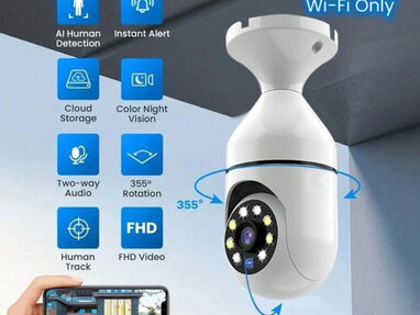 Camara de vigilancia de bombillo FullHD - Img main-image