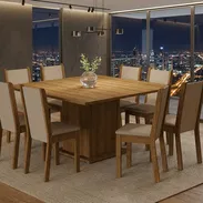 Mesa de comedor con 8 sillas - Img 58298512
