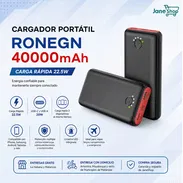 CARGADOR PORTATIL RONEGN 40000 MAH CON CARGA RÁPIDA 22.5W - Img 56054297
