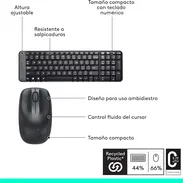 Combo de Teclado y Mouse inalámbrico Logitech MK220. Nuevos en caja. - Img 56348407